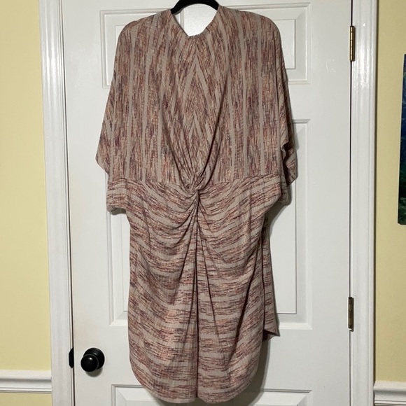 C Tan/Coral/Muave Striped Cardigan - L/XL - Picture 2 of 5